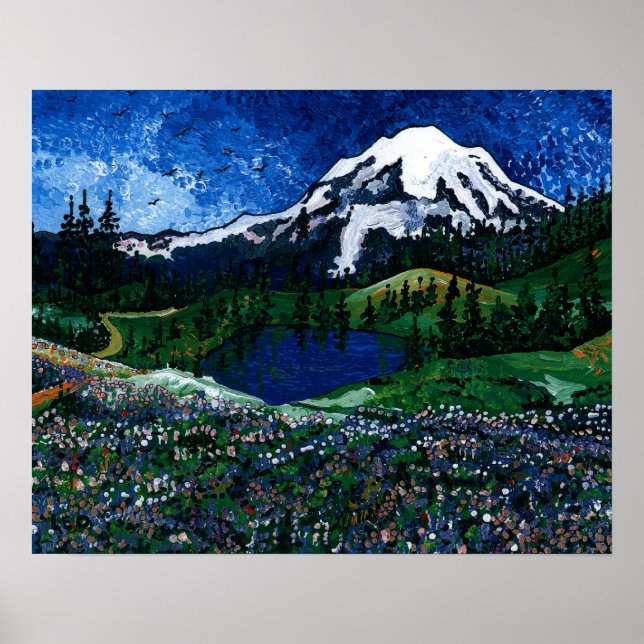 Mount Rainier Poster (Front)