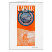 Mount Rainier Poster - Horseback Riding (Front)