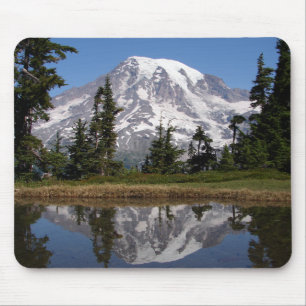 Mount Rainier Reflected in Mountain Lake Mouse Pad