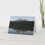 Mount Rainier Reflected Sunrise I Card