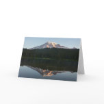 Mount Rainier Reflected Sunrise I Card