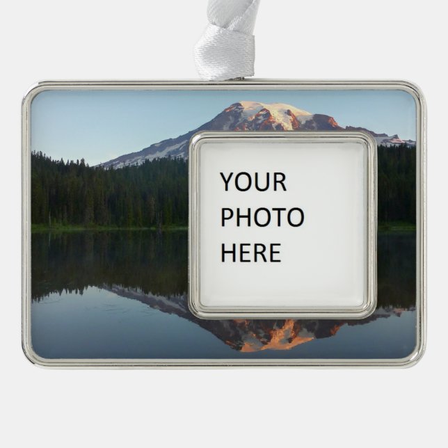Mount Rainier Reflected Sunrise I Christmas Ornament (Front)
