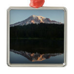 Mount Rainier Reflected Sunrise I Metal Ornament