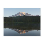 Mount Rainier Reflected Sunrise I Postcard