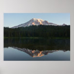 Mount Rainier Reflected Sunrise I Poster