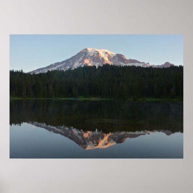 Mount Rainier Reflected Sunrise I Poster (Front)