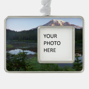 Mount Rainier Reflected Sunrise II Christmas Ornament