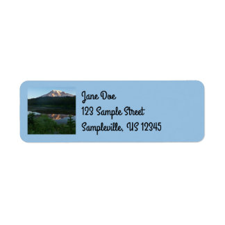 Mount Rainier Reflected Sunrise II Label