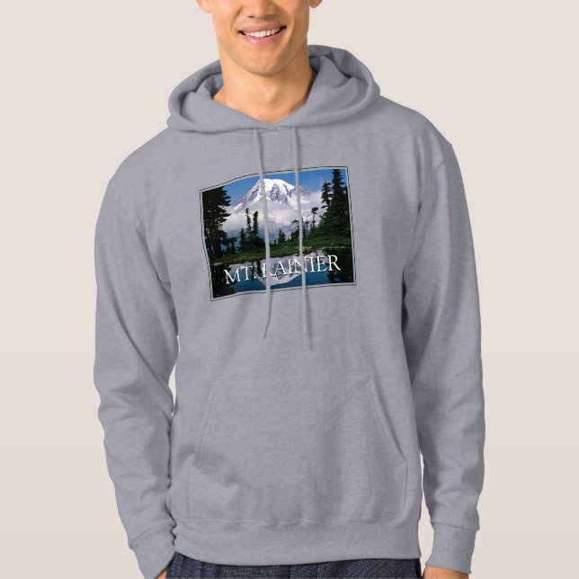 Mount Rainier | Reflection in a Mountain Pond Hoodie (Front)