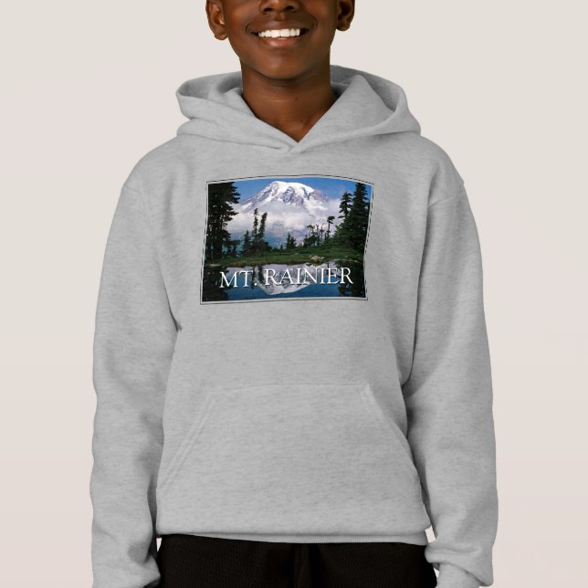 Mount Rainier | Reflection in a Mountain Pond Hoodie (Front)