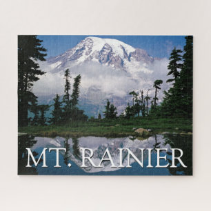 Mount Rainier   Reflection in a Mountain Pond Jigsaw Puzzle