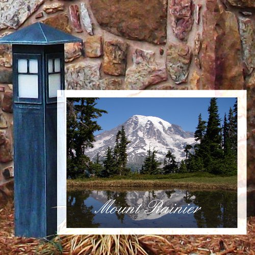 Mount Rainier Reflection Lakes National Park Postcard