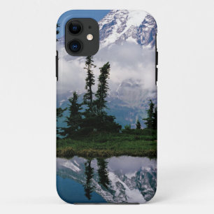 Mount Rainier relected in a mountain tarn iPhone 11 Case