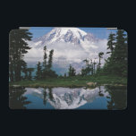 Mount Rainier relected in a mountain tarn iPad Mini Cover<br><div class="desc">COPYRIGHT Lee Mann / DanitaDelimont.com | US48 LMA0018.jpg | Mount Rainier relected in a mountain tarn (pond),  Pinnacle Peak,  Tatoosh Range,  Mount Rainier NP</div>