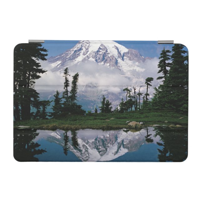 Mount Rainier relected in a mountain tarn iPad Mini Cover (Horizontal)
