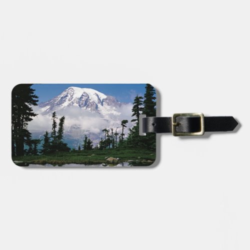 Mount Rainier relected in a mountain tarn Luggage Tag