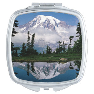 Mount Rainier relected in a mountain tarn Mirror For Makeup