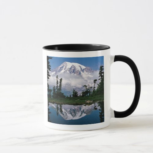 Mount Rainier relected in a mountain tarn Mug