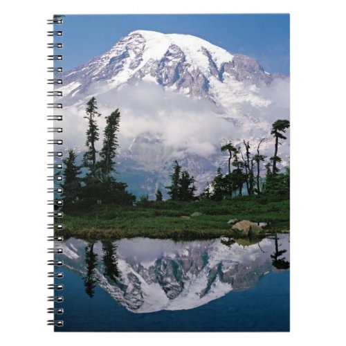 Mount Rainier relected in a mountain tarn Notebook
