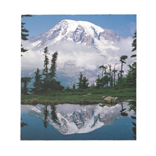 Mount Rainier relected in a mountain tarn Notepad