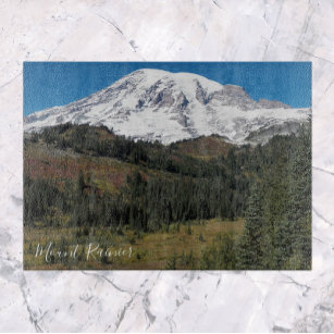 Mount Rainier Scenic Valley Landscape Cutting Board