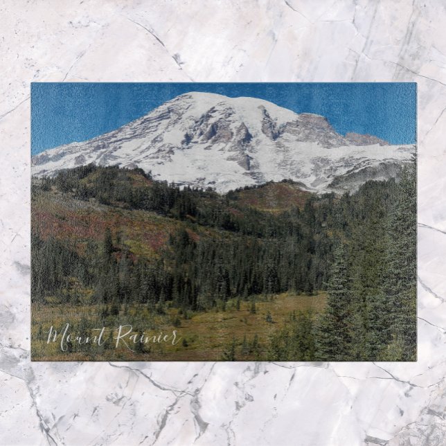 Mount Rainier Scenic Valley Landscape Cutting Board (In Situ)