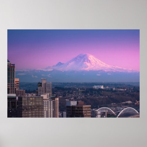 Mount Rainier Seattle Poster