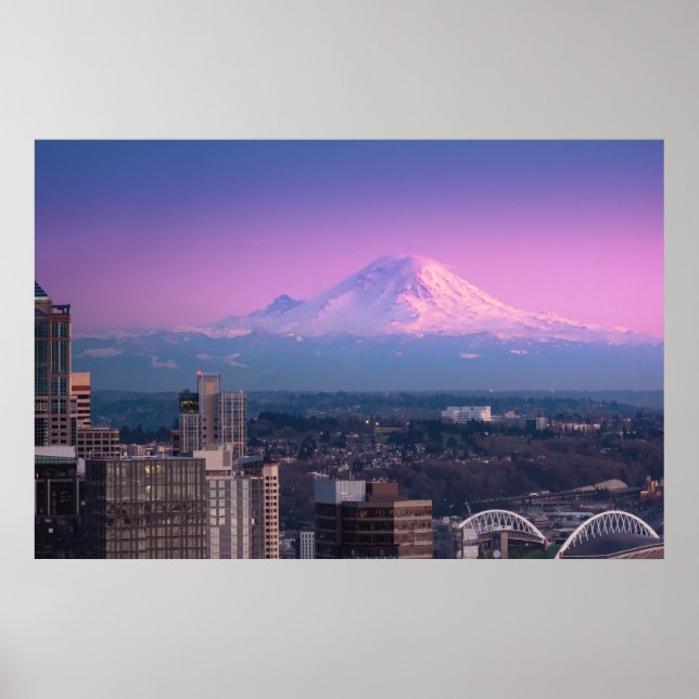 Mount Rainier Seattle Poster (Front)