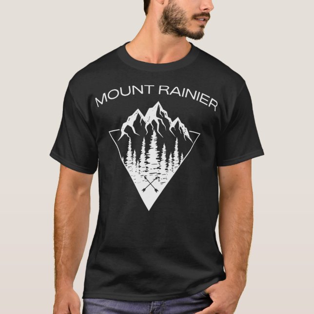 Mount Rainier Shirt  Mt Rainier National Park Moun (Front)