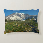 Mount Rainier Skyline Trail View Accent Pillow