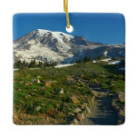 Mount Rainier Skyline Trail View Ceramic Ornament