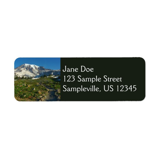 Mount Rainier Skyline Trail View Label (Front)