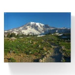 Mount Rainier Skyline Trail View Paperweight