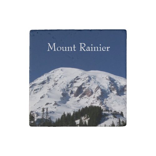 Mount Rainier Stone Magnet