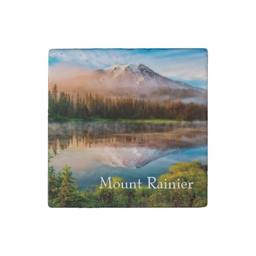 Mount Rainier Stone Magnet