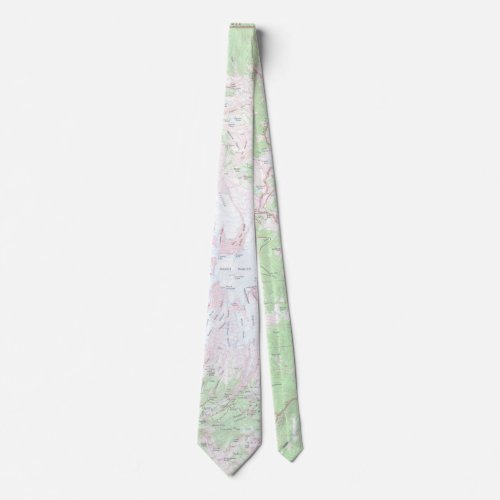 Mount Rainier Topographical Map 1975 Tie