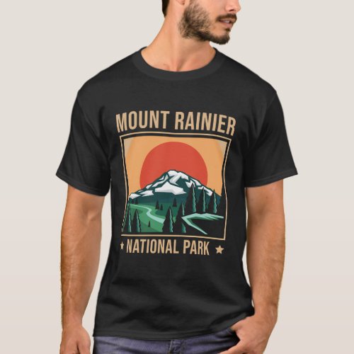 Mount Rainier Us National Park Washington State T_Shirt