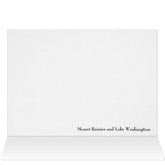 Mount Rainier Vista (Inside Horizontal (Top))