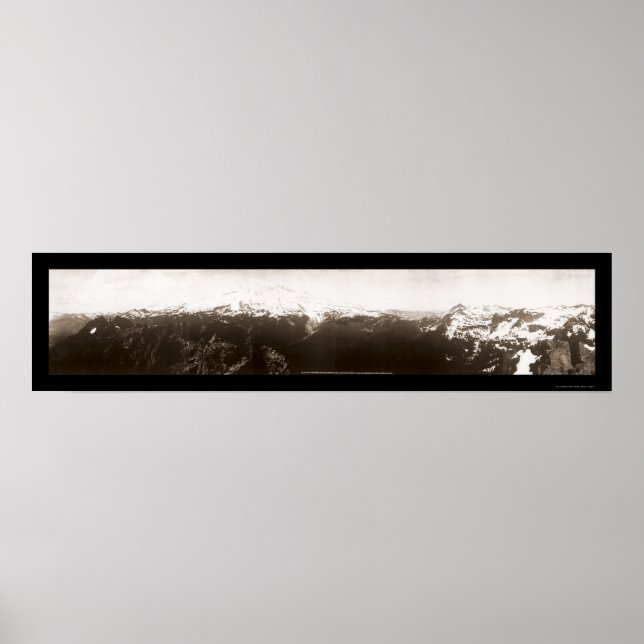 Mount Rainier WA Photo 1908 Poster (Front)