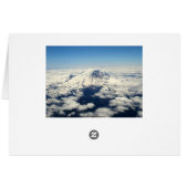 Mount Rainier, Washington, Aerial View, Card (Back Horizontal)