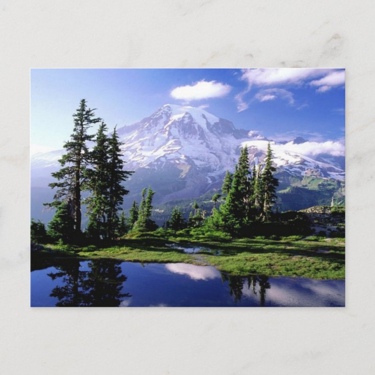 Mount Rainier Washington Postcard | Zazzle