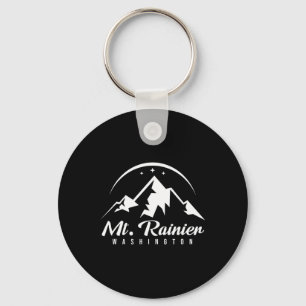 Mount Rainier Washington Ski Resort Skiing Snowboa Keychain