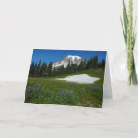 Mount Rainier, Wildflowers and Snow Card
