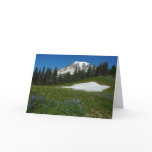 Mount Rainier, Wildflowers and Snow Card