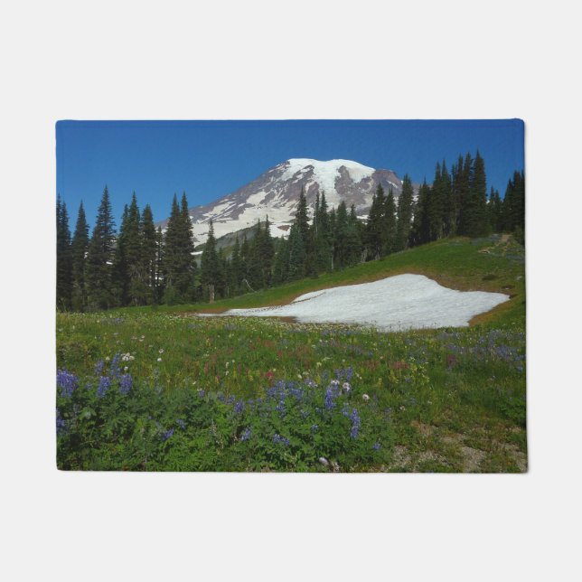 Mount Rainier, Wildflowers and Snow Doormat (Front)