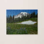 Mount Rainier, Wildflowers and Snow Jigsaw Puzzle