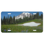 Mount Rainier, Wildflowers and Snow License Plate