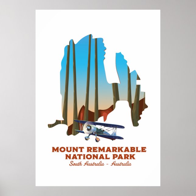 Mount Remarkable South Australia travel poster (Front)