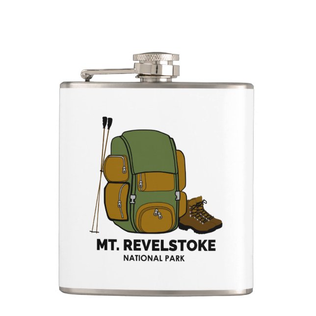 Mount Revelstoke National Park Backpack Flask (Front)