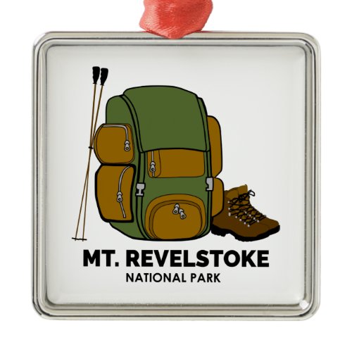 Mount Revelstoke National Park Backpack Metal Ornament